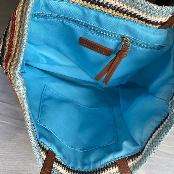 Miu Miu Multicolor Braided Large Shoulder Tote Bag - Picture 5 of 6